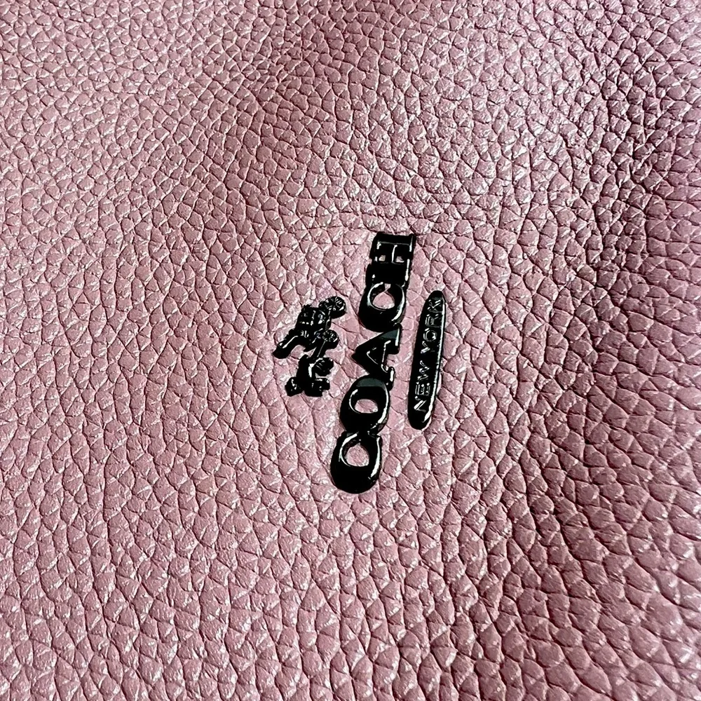 Coach Pink Pebbled Leather Hobo “Chelsea” Bag